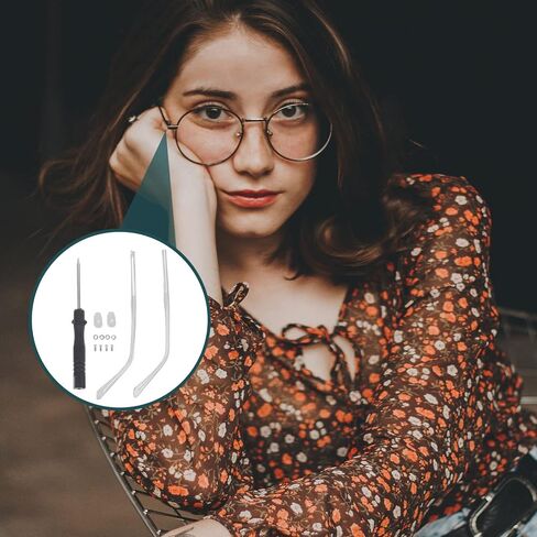 Beaupretty 1 Pair Eyeglass Replacement Arm Universal Glasses Arm Replacement Legs Glasses Arm Replacement Legs for Eyewear Sunglasses Spectacle Rose Gold in Saudi Arabia
