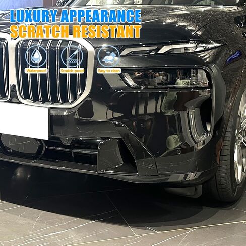 غطاء مزخرف لمدخل الهواء للشواية الأمامية متوافق مع BMW X7 G07 2023-2025، إطار مزخرف لمدخل الهواء الأمامي للسيارة وإكسسوارات خارجية للسيارات لإصدار X7 G07 الفاخر (أسود ساطع) in Saudi Arabia