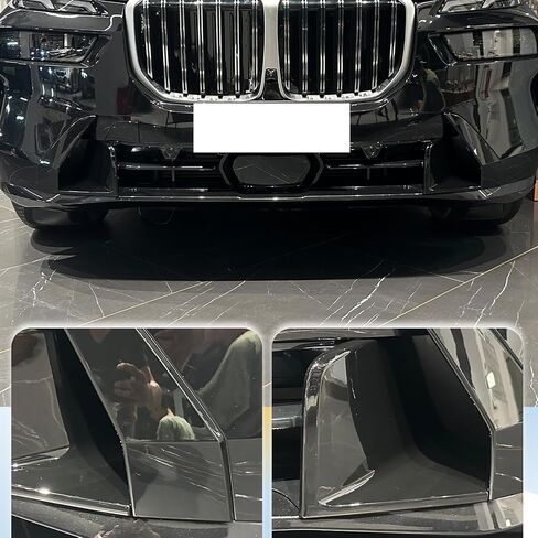 غطاء مزخرف لمدخل الهواء للشواية الأمامية متوافق مع BMW X7 G07 2023-2025، إطار مزخرف لمدخل الهواء الأمامي للسيارة وإكسسوارات خارجية للسيارات لإصدار X7 G07 الفاخر (أسود ساطع) in Saudi Arabia