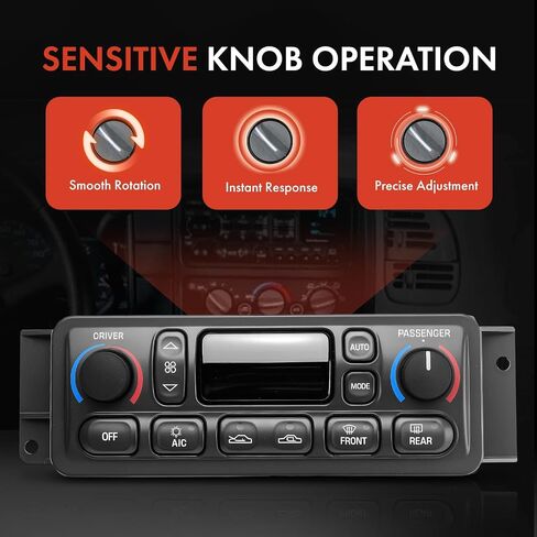 A-Premium Heater Climate Control Panel Module Compatible with Chevrolet Corvette 1997-2004 - with Rear Defrost in Saudi Arabia