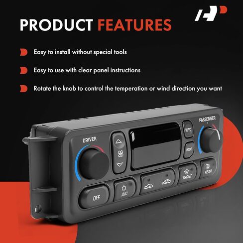 A-Premium Heater Climate Control Panel Module Compatible with Chevrolet Corvette 1997-2004 - with Rear Defrost in Saudi Arabia