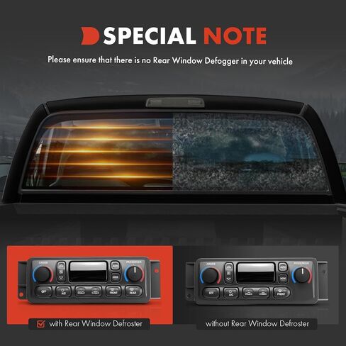 A-Premium Heater Climate Control Panel Module Compatible with Chevrolet Corvette 1997-2004 - with Rear Defrost in Saudi Arabia