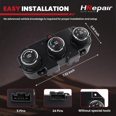 Climate Control Module fits for 2013-2018 Dodge Ram1500 2500 3500 A/C Heater Control Replaces 68268189AA 68268186AA - w/Disassembly Pry Bar in Saudi Arabia