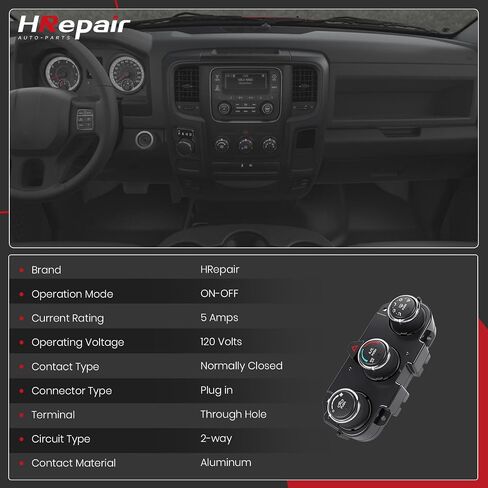Climate Control Module fits for 2013-2018 Dodge Ram1500 2500 3500 A/C Heater Control Replaces 68268189AA 68268186AA - w/Disassembly Pry Bar in Saudi Arabia