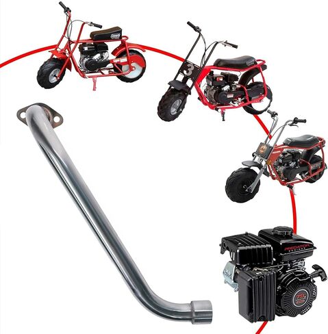 pipe w/ 1'' female thread left long for Coleman CT100U CC100X 98cc, For FRP GMB100 Mini Bike Predator 79cc 3HP Engine, Massimo MB100 79cc Mini Bike, 154F 3.0 hp Engine Parts in Saudi Arabia