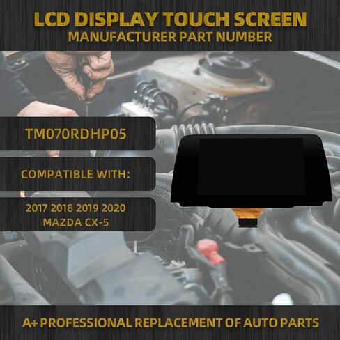 شاشة عرض LCD تعمل باللمس مقاس 7 بوصات من Dasbecan متوافقة مع Mazda CX-5 2.0/2.2/2.5L 2017 2018 2019 2020 استبدال شاشة الملاحة الرقمية # OE TM070RDHP05 A1P72N642U026 in Saudi Arabia