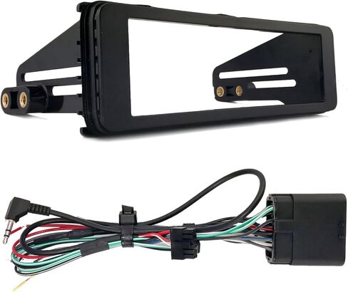 JVC Marine Radio Stereo Bluetooth Receiver Bundle with Adapter Install Dash Kit, Handle Bar Control, Enrock Wire Antenna For 1998-13 Harley Davidson Motorcycle Touring Flht Flhx Flhtc in Saudi Arabia
