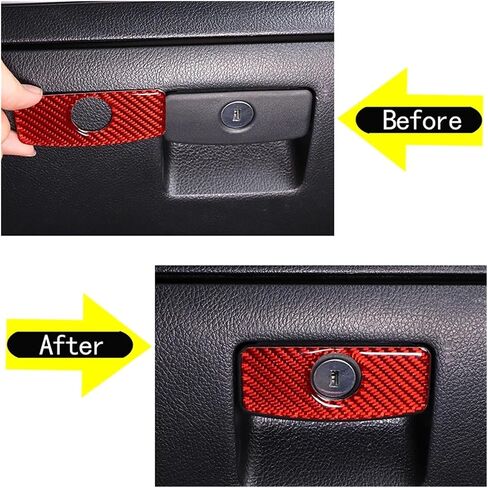 Compatible with Subaru Forester 2013-2018 Soft Carbon Fiber Car Passenger Side Glove Box Switch Sticker Auto Interior Accessories in Saudi Arabia