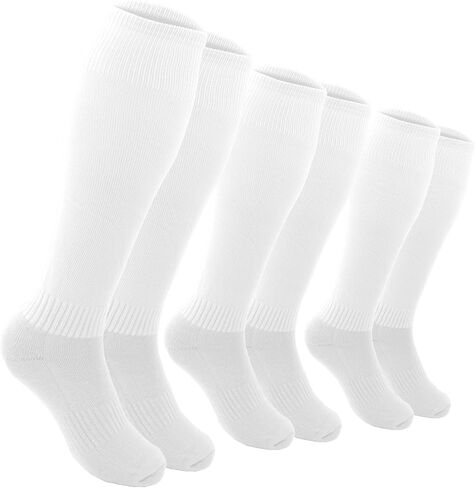 3 Pairs Baseball Socks Softball Knee-High Athletic Socks Stretchy Compression Soccer Socks for Youth Men and Women in Kuwait