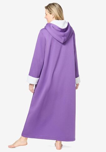 Dreams & Co. رداء طويل بغطاء للرأس مبطن بقماش الشيربا مقاس كبير in Saudi Arabia