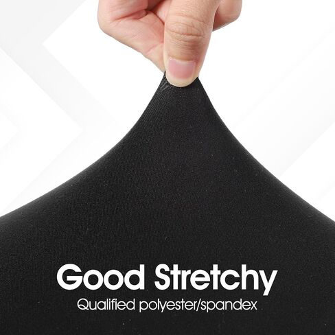 3 Pcs Bar Stool Covers Black Round High Elastic Bar Stool Covers Luxury Fabric Dia.11-14" Crease-Resistant Stretchy Soft StoolCushion Washable Slipcovers for Home BarHotel Market in Saudi Arabia