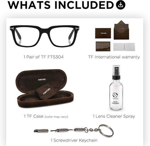 Tom Ford FT5304 Geometric Shape Eyeglass Frame With Luxury Eyewear Kit in Saudi Arabia