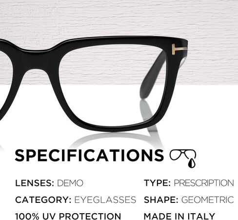Tom Ford FT5304 Geometric Shape Eyeglass Frame With Luxury Eyewear Kit in Saudi Arabia