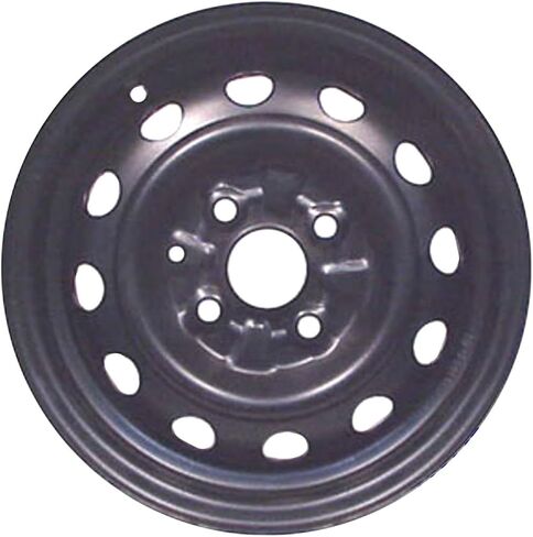 حافة عجلة فولاذية مقاس 13 بوصة لسيارة Hyundai Accent 04-05 (تصميم 12 فتحة) - عجلة فولاذية سوداء من مصنع ريمان in Saudi Arabia