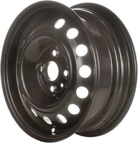 14 inch Steel Wheel Rim for 06-11 Kia Rio/Accent (13-Hole Design) - Painted Black Reman Factory Steel Wheel in Saudi Arabia