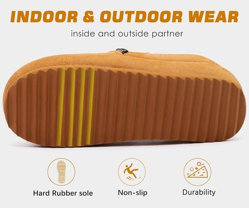 KuaiLu Womens Clog Slippers Cozy Warm Plush Lined With Arch Support Suede Faux Fur House ladies Bedroom Slippers Comfortable Memory Foam Slip-on Womans Home Shoes Indoor Outdoor Thick Hard Sole in Kuwait
