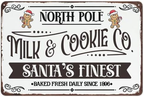 Candy Land Express Metal Sign Gingerbread Holiday Decorations Christmas Bakery Home Farmhouse Cafe Bar Kitchen Shop Wall Decor 8x12 inch in Kuwait