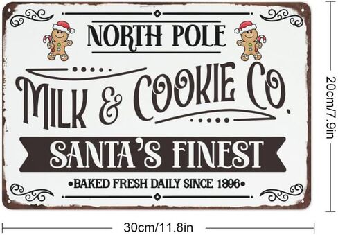 Candy Land Express Metal Sign Gingerbread Holiday Decorations Christmas Bakery Home Farmhouse Cafe Bar Kitchen Shop Wall Decor 8x12 inch in Kuwait