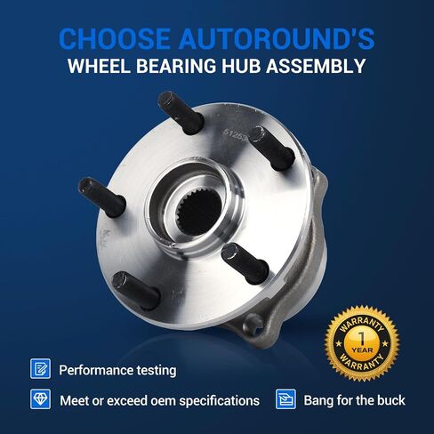 مجموعة محور العجلات الخلفية Autoround 512536 مناسبة لسوبارو أوت باك 2015-2021/ فورستر 2019/WRX 2015-2019/ ليجاسي 15-21/ أسينت 19-21 5 العروة مع ABS [عبوة من 2] in Saudi Arabia