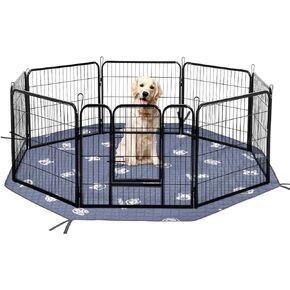 OneTigris Washable Pee Pads for Dogs, Reusable Puppy Pads Waterproof Puppy Training Pads with Fastening Straps and Anti-skid Grip Dots for Crate, Playpens, Floor, Couch (24" x 18" 2Pack)