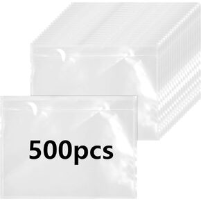 500 PCS 7.5"×5.5" Self-Adhesive Shipping Label Sleeves Packing List Mailing Envelopes Clear Top Loading Packing List Shipping Labels Pouches for Shipping Labels
