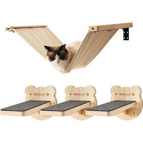 Cat Shelves - DIY Cat Hammock & Wall Mounted Furniture for Medium to Large Cats