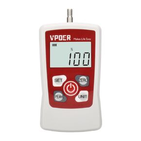 Digital Force Gauge Push Pull Gauge Tester Portable Force Meter with Maximum Load Value 50N 5kg 11Lb 180Oz, Auto Backlit LCD, Auto Power-Off (VDFG-50N)