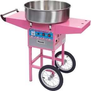 Winco CCM-28M Cotton Candy Machine, 120 Cones/Hour, Pink