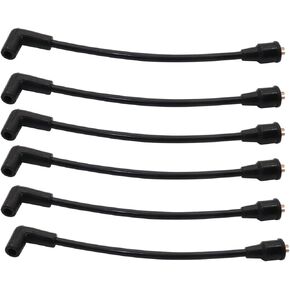 Spark Plug Wires 6" Set of 6 7mm v6 6 Cylinder Compatible with Mercury Compatible with Mariner 40/150-200 Hp Replace 368-200-06