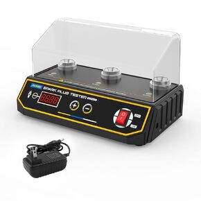 AUTOOL Spark Plug Tester Automotive Engine Ignition Coil Tester 200-9000rpm with Protective Cover, Car Spark Tester Tool with Three Holes 12MM Spark Plug Socket
