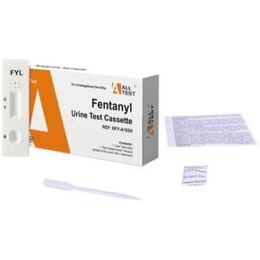 Fentanyl Urine Test Cassette - at Home Test with Lab Analysis, OTC Cleared, CLIA Waved, 510k Cleared