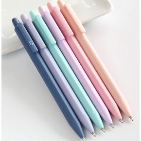 Solid Colors Mechanical Pencils 0.5mm Lead Triangle Automatic Pencil for Writing Office School Supplies Gift Pack of 6 pcs