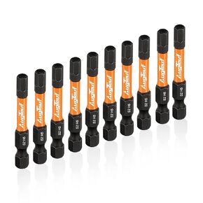 toolant Impact Hex Head Allen Wrench Drill Bit Set 20pcs (Metric&SAE), 1/4" Hex-Shank S2 Steel Hex Bits Set, CNC Machined Tips with Magnetism, 2" Long with Storage Box