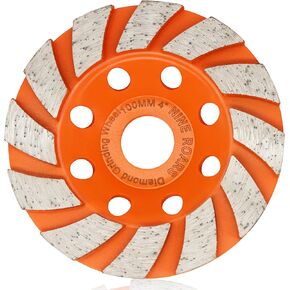 5 Inch Diamond Grinding Cup Wheel, 14 Turbo Segments, Wave Type, Heavy-Duty Concrete Grinder Wheel for Masonry, Stone, Granite, Marble, Angle Grinders in Kuwait