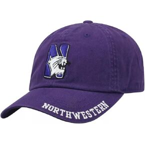 Officially Licensed University Northwestern Hat Classic Adjustable Wildcats Team Logo Cap