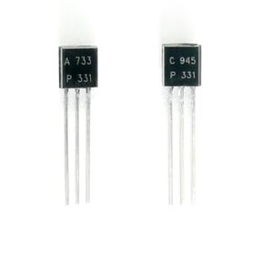 New 25Pairs for 25Pcs C945 + 25Pcs A733 TO-92 NPN/PNP Transistor 2SC945 + 2SA733