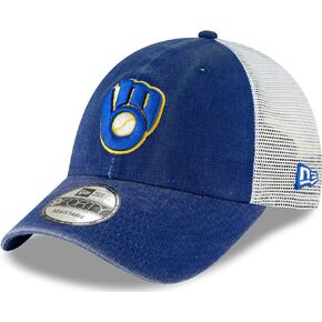 قبعة New Era MLB 9FORTY Mesh Cooperstown Trucker قابلة للتعديل مقاس واحد يناسب الجميع
