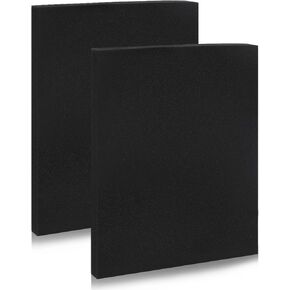 ورقة إسفنجية من البولي يوريثين مقاس 30.48 × 40.64 × 1.5 بوصة، قطعتان من حشوات الفوم السوداء القابلة للقص للحافظات - وسادات إسفنجية لتعبئة صندوق الأدوات وتخزين الكاميرا والحرف اليدوية in Kuwait