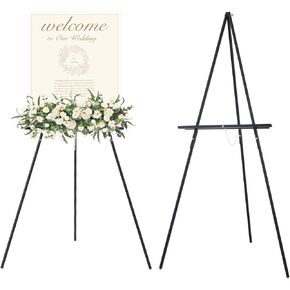 MEEDEN Wood Easel Stand for Display: Wooden Tripod for Poster Board - Wedding Easel Standing for Welcome Sign - Pack of 4