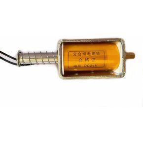 Push Pull Solenoid DC 12V 35mm Long Stroke Small Electromagnetic Solenoids Electric Magnet For Automobiles, DIY (DC 12V)