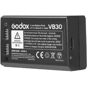GODOX V1 Pro Battery VB30 Lithium Battery Pack Suitable V1Pro Flash, V1 Flash, V860III Flash, V850III, AD100Pro, DC7.2V 2980mAh Replacement Battery, Support Type-C Charge
