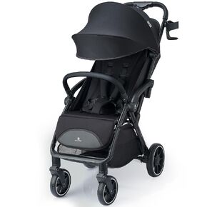 Compact Travel Stroller, Self-Folding Lightweight Stroller with Oversized Canopy, Adjustable Backrest, Newborn Stroller for Toddler 0-36