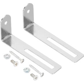 MECCANIXITY Guitar Pickguard Mounting Bracket Guard Plate Support Metal Silver for Electric Guitar with Screws 2pcs