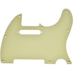 Dopro 8 فتحات ألومنيوم غير لامع Tele Pickguard معدن بأكسيد TL اختيار لوحة خدش حماية للولايات المتحدة الأمريكية/المكسيك Tele/مذيع فضي غير لامع