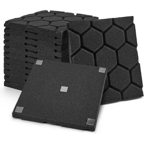 Kuchoow Acoustic Panels High Density Soundproof Studio Wall Panels Sound Proof Foam Panels For Walls - 36Pack/ Matching Glue12x12x1 In