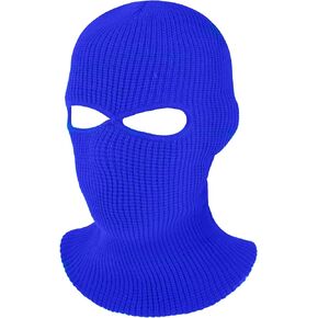 SATINIOR 2-Hole Knitted Full Face Cover Ski Neck Gaiter, Winter Balaclava Warm Knit Beanie for Outdoor Sports