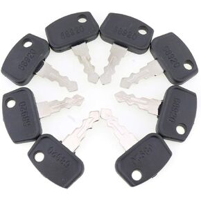 8PCS 68920 PL501-68920 Ignition Key for Kubota RTV UTV B BX F GR ZD RTV500 RTV900 BX2350D BX2360 BX2370 BX2660 F2680 F2690 F2880 F3080 F3680 ZD331P ZD331RP ZG222
