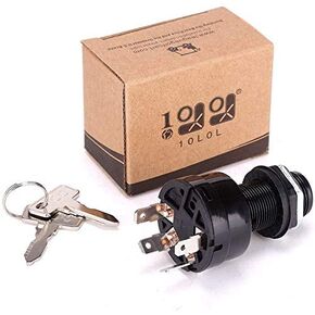 Golf Cart Ignition Switch 4-PIN for Golf Cart Club Car Precedent (2004 Up) Replacement Part 1025151 - with Club Car Key 2pcs