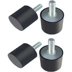 4PCS M8x23mm Rubber Shock Mounts Absorber D40mmXH30 Metal Anti Vibration Bobbin Isolator Damper For Boat Car Type VE