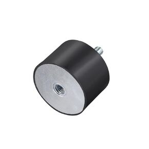 uxcell M4 Male Female Rubber Mounts,Vibration Isolators,Shock Absorber 15mm x 8mm Black